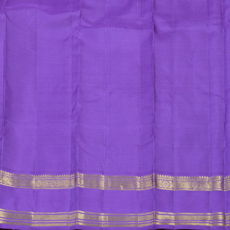 Hayagrivas Handloom Chocolate Brown Kanjivaram Silk Saree with Ganga Jamuna border BE500-SBS