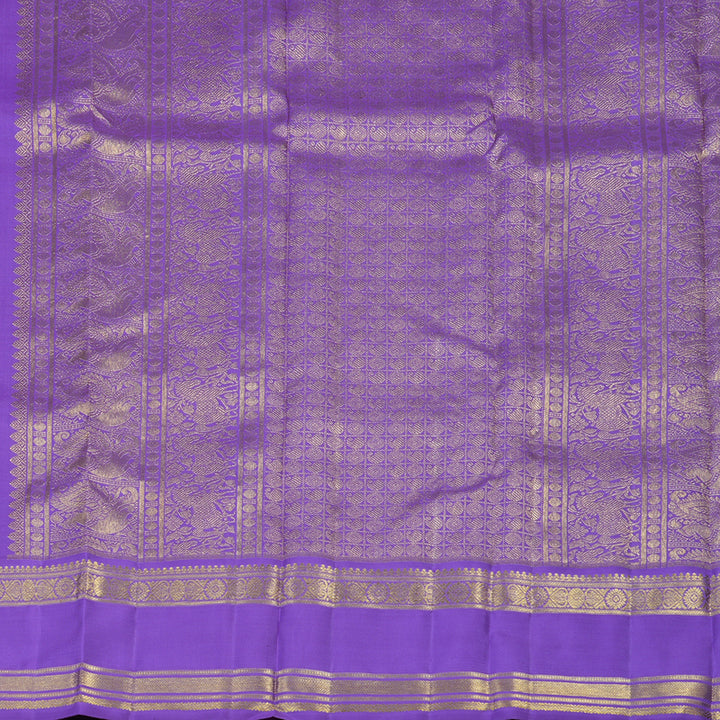 Hayagrivas Handloom Chocolate Brown Kanjivaram Silk Saree with Ganga Jamuna border BE500-SBS