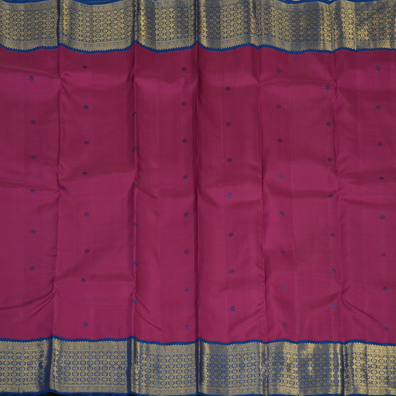 Hayagrivas Handloom Mulberry Purple Kanjivaram Silk Saree BE502-SBS