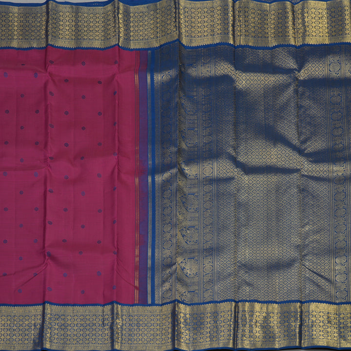 Hayagrivas Handloom Mulberry Purple Kanjivaram Silk Saree BE502-SBS
