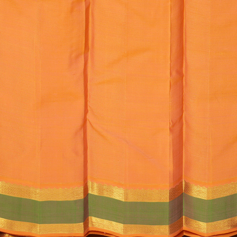Hayagrivas Handloom Orange Bridal Kanjivaram Silk Saree BE508-SBS