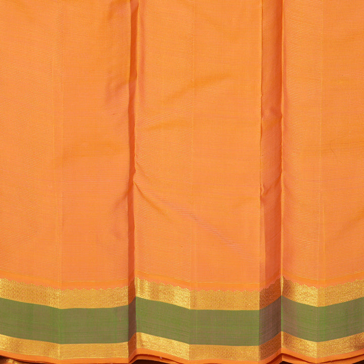 Hayagrivas Handloom Orange Bridal Kanjivaram Silk Saree BE508-SBS