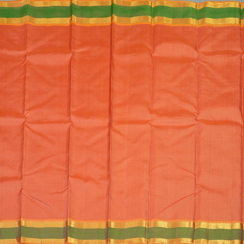 Hayagrivas Handloom Orange Bridal Kanjivaram Silk Saree BE508-SBS
