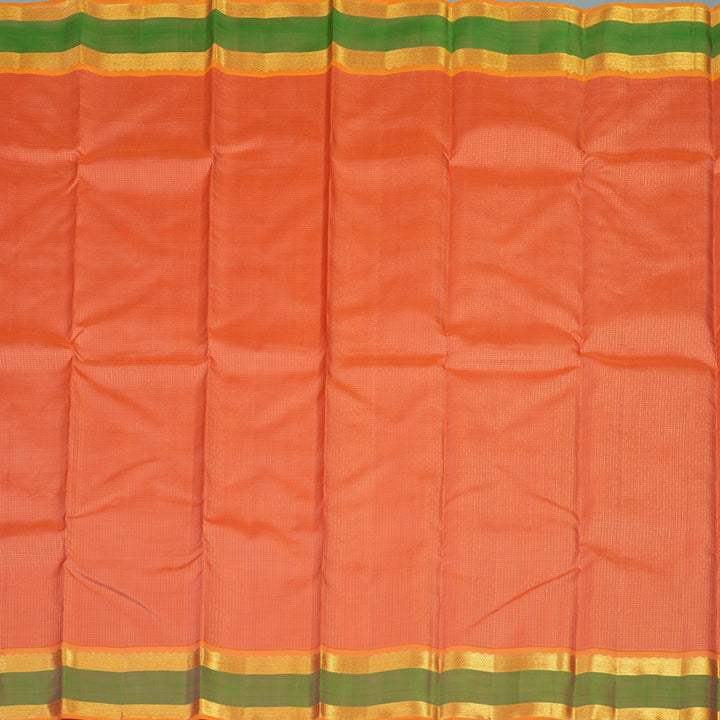 Hayagrivas Handloom Orange Bridal Kanjivaram Silk Saree BE508-SBS