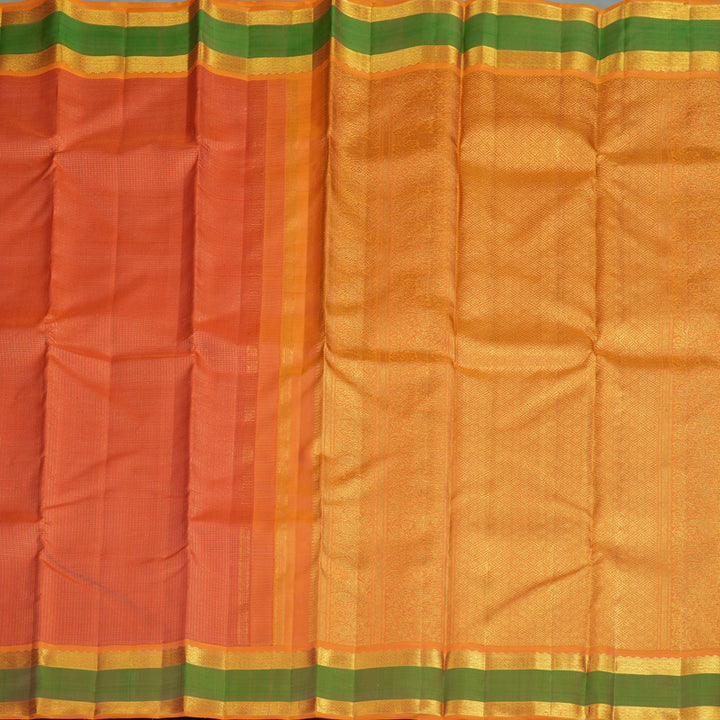 Hayagrivas Handloom Orange Bridal Kanjivaram Silk Saree BE508-SBS