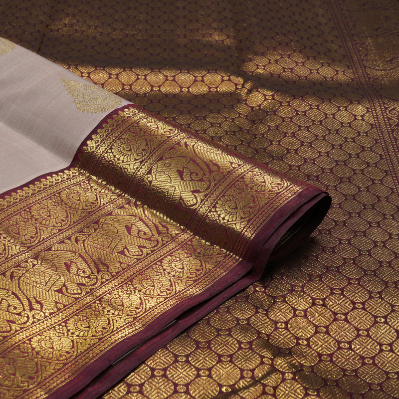 Hayagrivas Handloom Onion Pink Kanjivaram Silk Saree with Araku Maroon border BE510-SBS