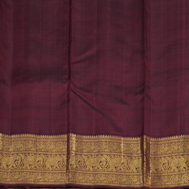Hayagrivas Handloom Onion Pink Kanjivaram Silk Saree with Araku Maroon border BE510-SBS