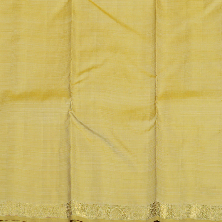 Hayagrivas Handloom Sandal Kanjivaram Silk Saree with Mild Olive Green border BE511-SBS