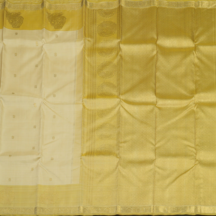 Hayagrivas Handloom Sandal Kanjivaram Silk Saree with Mild Olive Green border BE511-SBS