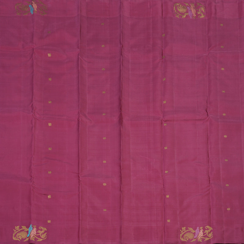 Hayagrivas Handloom Deep Magenta Kanjivaram Silk Saree BE516-SBS
