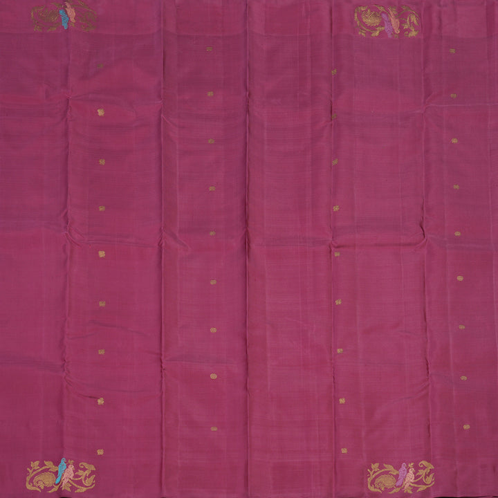 Hayagrivas Handloom Deep Magenta Kanjivaram Silk Saree BE516-SBS