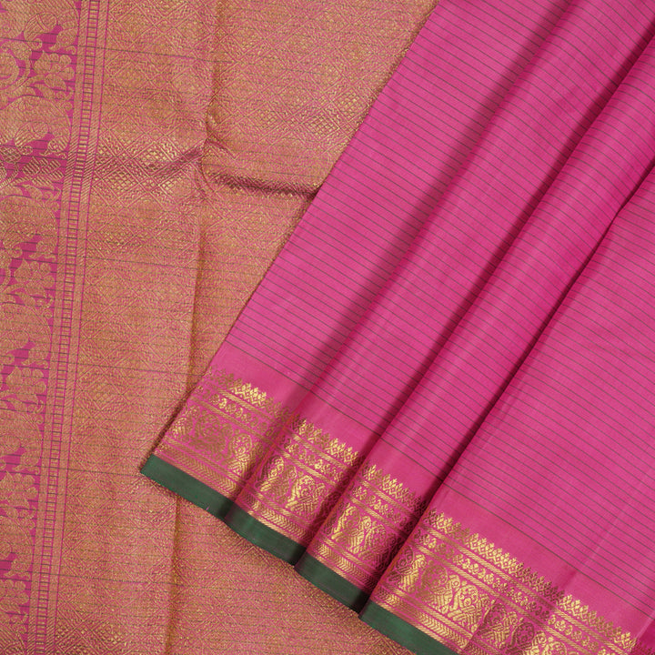 Hayagrivas Handloom Pink Kanjivaram Silk Saree BE522-SBS