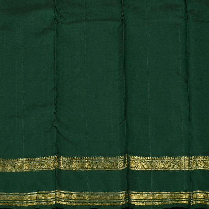 Hayagrivas Handloom Purple Kanjivaram Silk Saree with Bottle Green border BE526-SBS