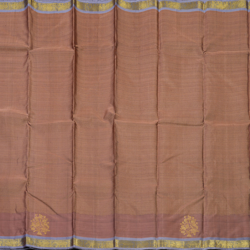 Hayagrivas Handloom Rosewood Pink Kanjivaram Silk Saree with Lavendar border BE528-SBS