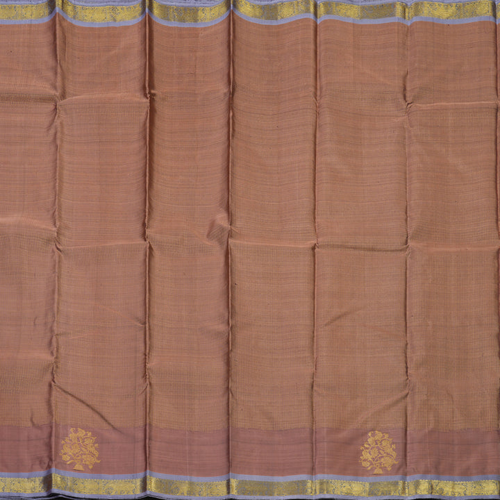 Hayagrivas Handloom Rosewood Pink Kanjivaram Silk Saree with Lavendar border BE528-SBS