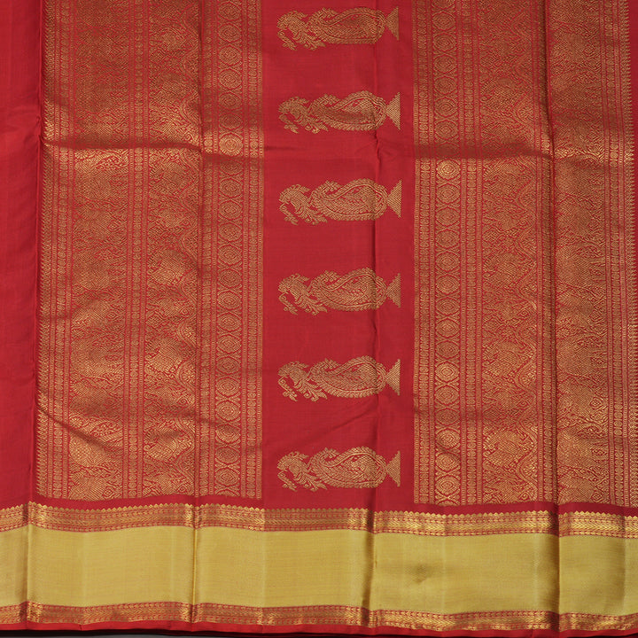 Hayagrivas Handloom Red Kanjivaram Silk Saree BE529-SBS