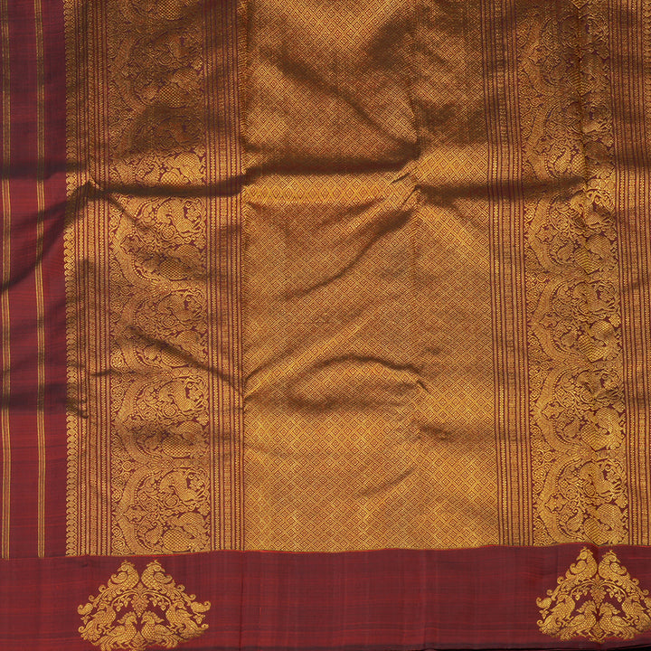 Hayagrivas Handloom Araku Maroon Kanjivaram Silk Saree BE566-SBS