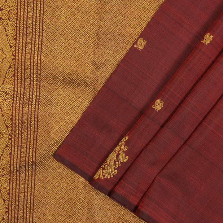 Hayagrivas Handloom Araku Maroon Kanjivaram Silk Saree BE566-SBS
