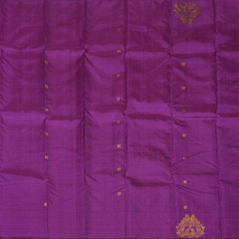 Hayagrivas Handloom Purple Kanjivaram Silk Saree BE567-SBS