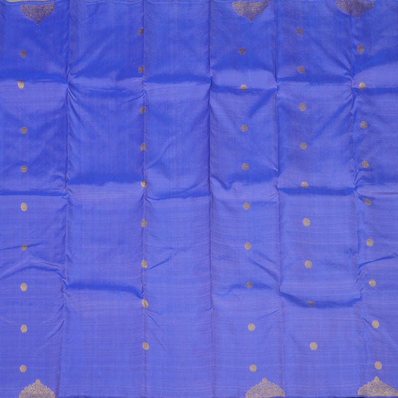 Hayagrivas Handloom Purple-Blue Kanjivaram Silk Saree BE568-SBS