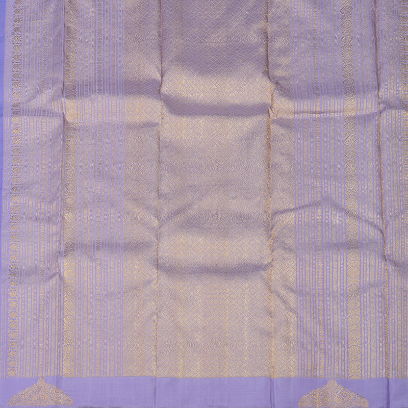 Hayagrivas Handloom Purple-Blue Kanjivaram Silk Saree BE568-SBS
