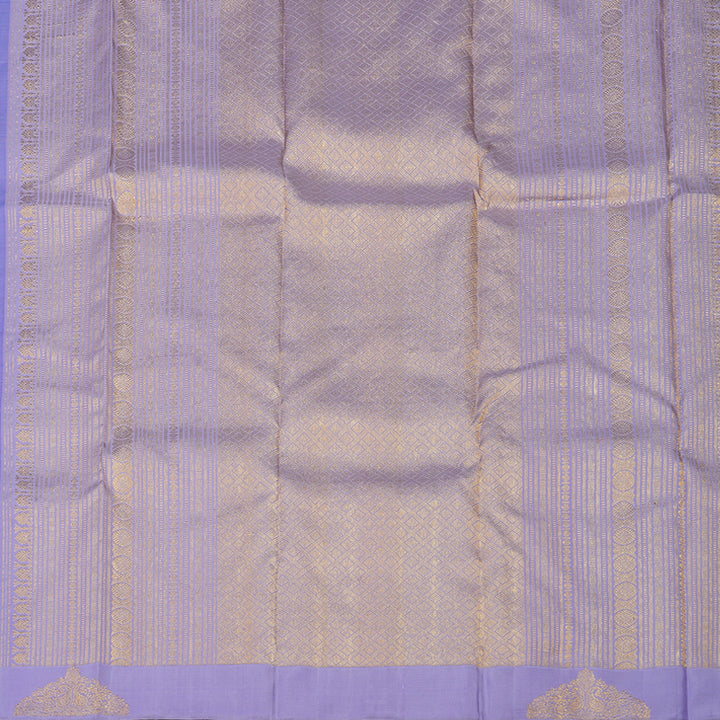 Hayagrivas Handloom Purple-Blue Kanjivaram Silk Saree BE568-SBS