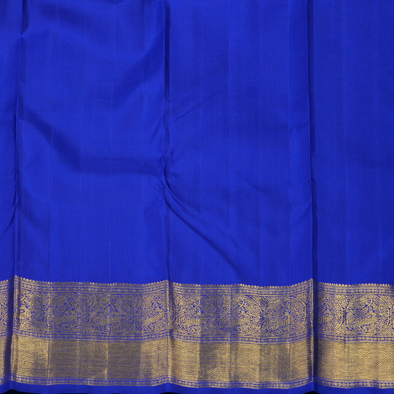Hayagrivas Handloom MS Blue Kanjivaram Silk Saree BE569-SBS