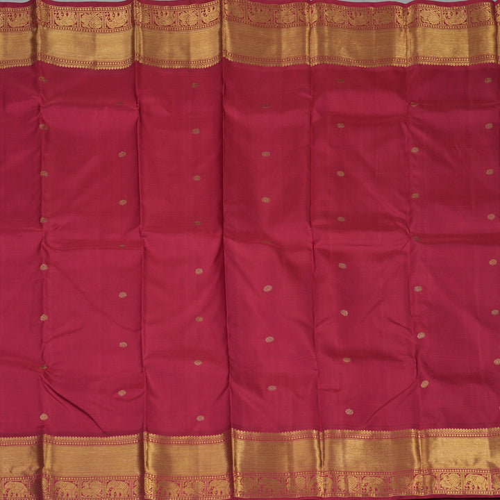 Hayagrivas Handloom Maroon Kanjivaram Silk Saree BE572-SBS