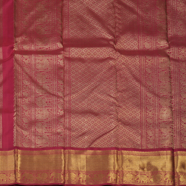 Hayagrivas Handloom Maroon Kanjivaram Silk Saree BE572-SBS