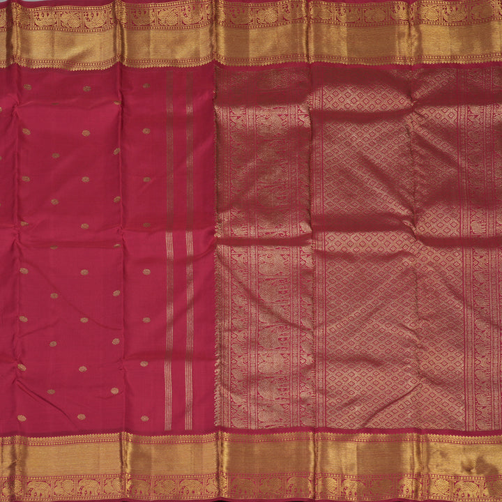 Hayagrivas Handloom Maroon Kanjivaram Silk Saree BE572-SBS