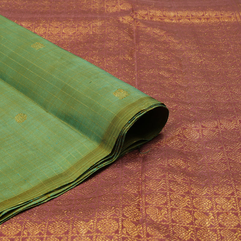 Hayagrivas Handloom Light Green Kanjivaram Silk Saree BE576-SBS
