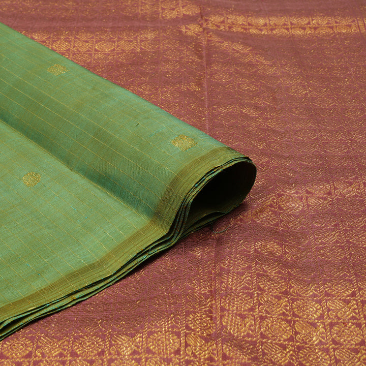Hayagrivas Handloom Light Green Kanjivaram Silk Saree BE576-SBS