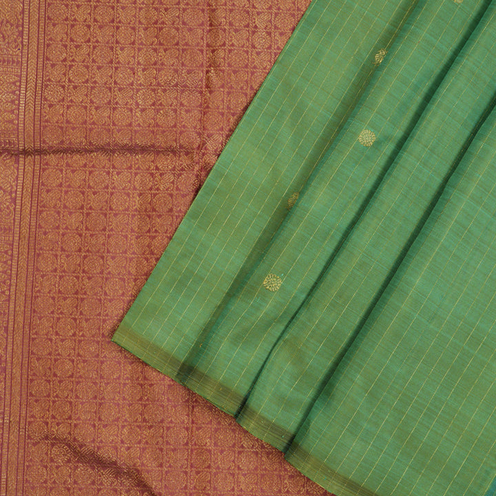 Hayagrivas Handloom Light Green Kanjivaram Silk Saree BE576-SBS