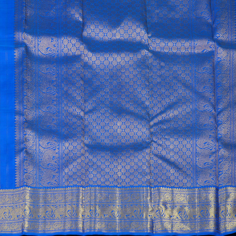 Hayagrivas Handloom Sky Blue Kanjivaram Silk Saree with MS Blue border BE583-SBS