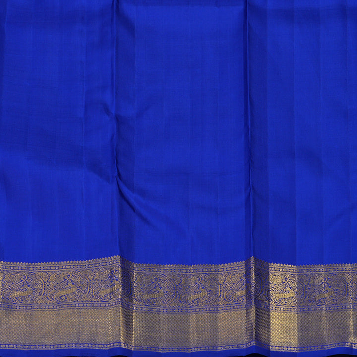 Hayagrivas Handloom MS Blue Kanjivaram Silk Saree BE586-SBS