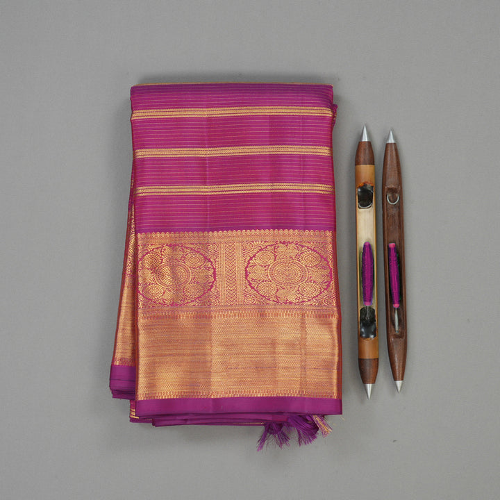 Hayagrivas Handloom Magenta Kanjivaram Silk Saree BE587-SBS