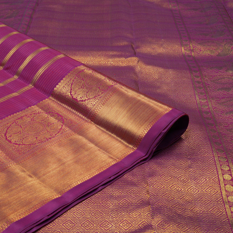 Hayagrivas Handloom Magenta Kanjivaram Silk Saree BE587-SBS