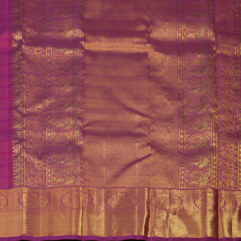 Hayagrivas Handloom Magenta Kanjivaram Silk Saree BE587-SBS