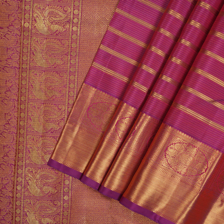 Hayagrivas Handloom Magenta Kanjivaram Silk Saree BE587-SBS