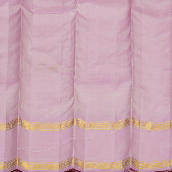 Hayagrivas Handloom Pista Green Kanjivaram Silk Saree with Lotus Pink border BE593-SBS