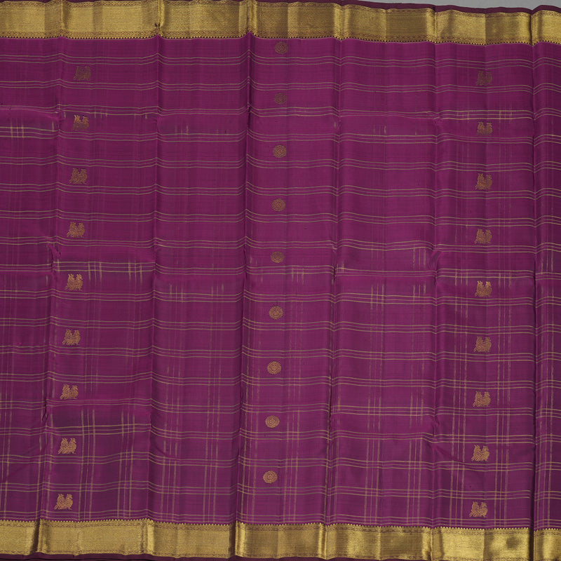 Hayagrivas Handloom Violet Kanjivaram Silk Saree BE597-SBS