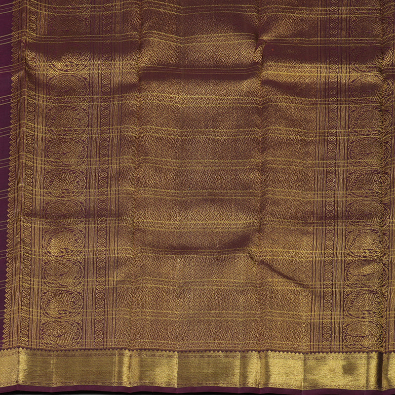 Hayagrivas Handloom Violet Kanjivaram Silk Saree BE597-SBS