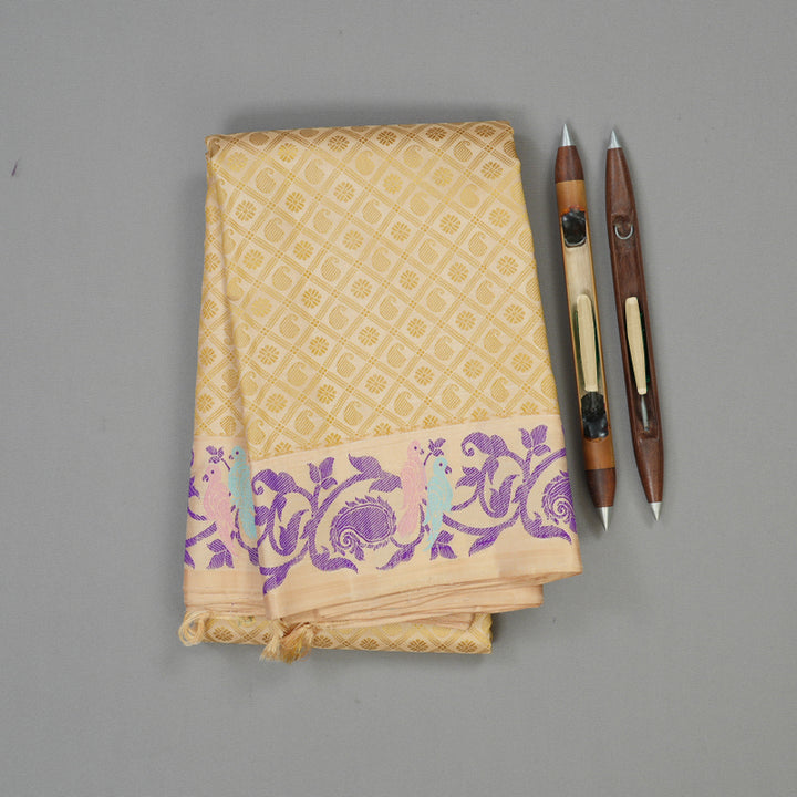 Hayagrivas Handloom Sandal Kanjivaram Silk Saree BE623-SBS