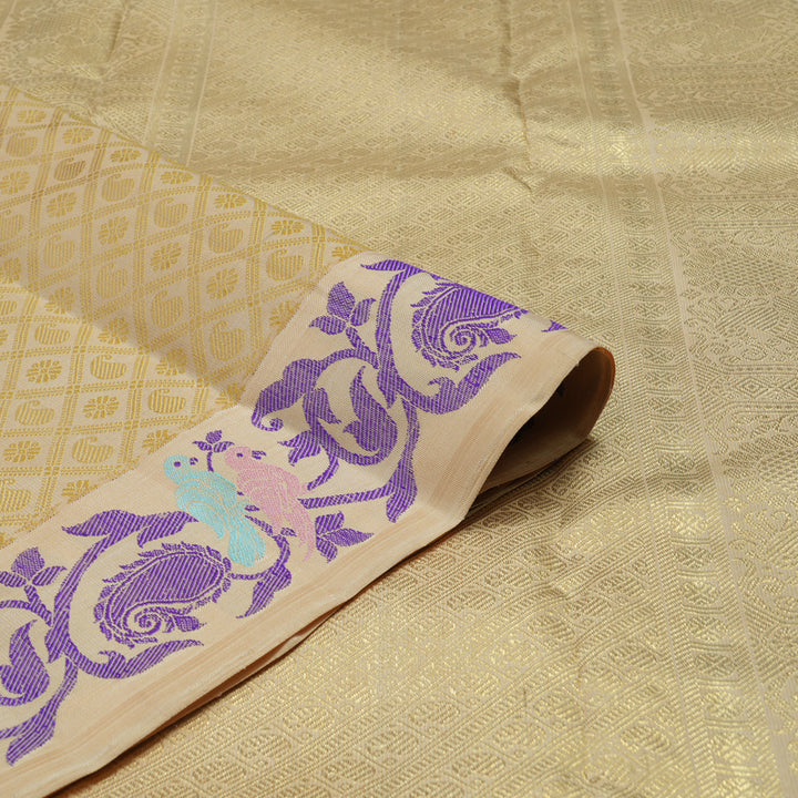 Hayagrivas Handloom Sandal Kanjivaram Silk Saree BE623-SBS