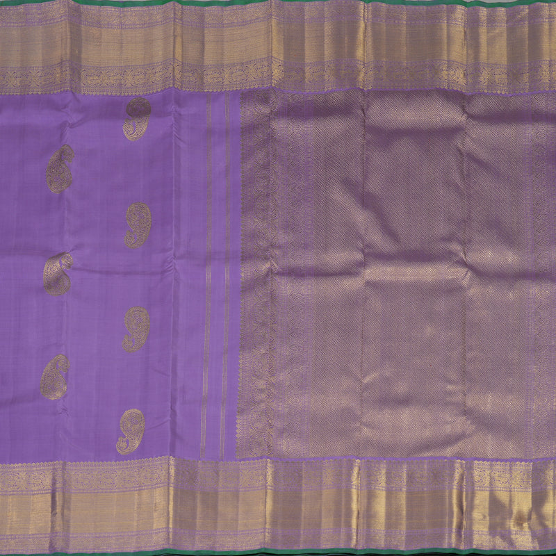 Hayagrivas Handloom Dark Lavendar Kanjivaram Silk Saree BE629-SBS