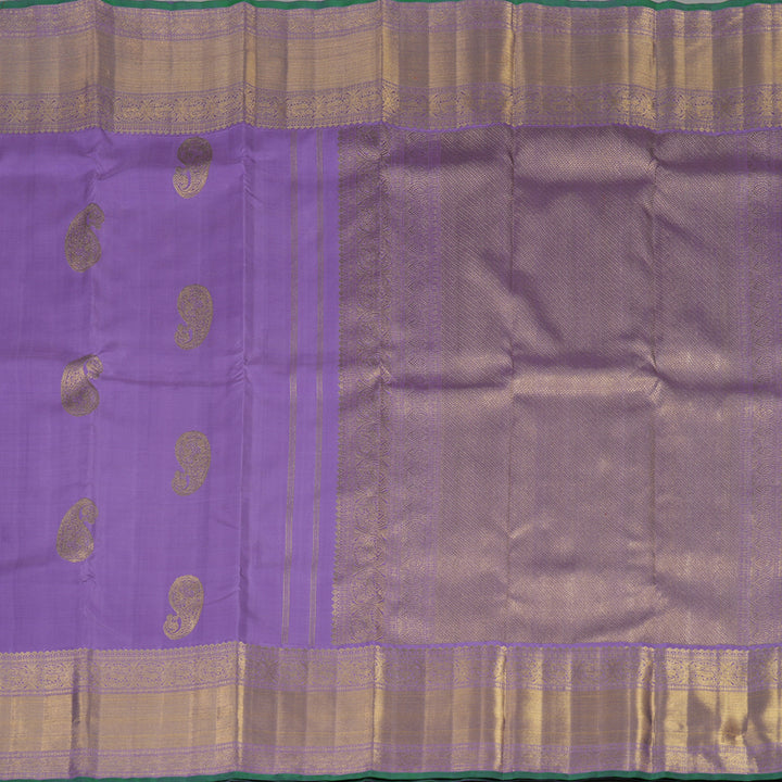 Hayagrivas Handloom Dark Lavendar Kanjivaram Silk Saree BE629-SBS