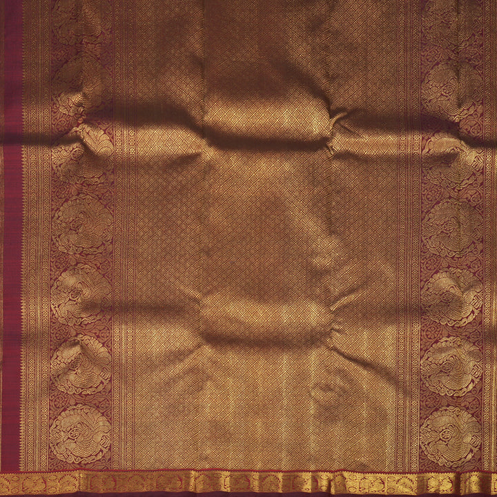 Hayagrivas Handloom Araku Maroon Kanjivaram Silk Saree BE630-SBS