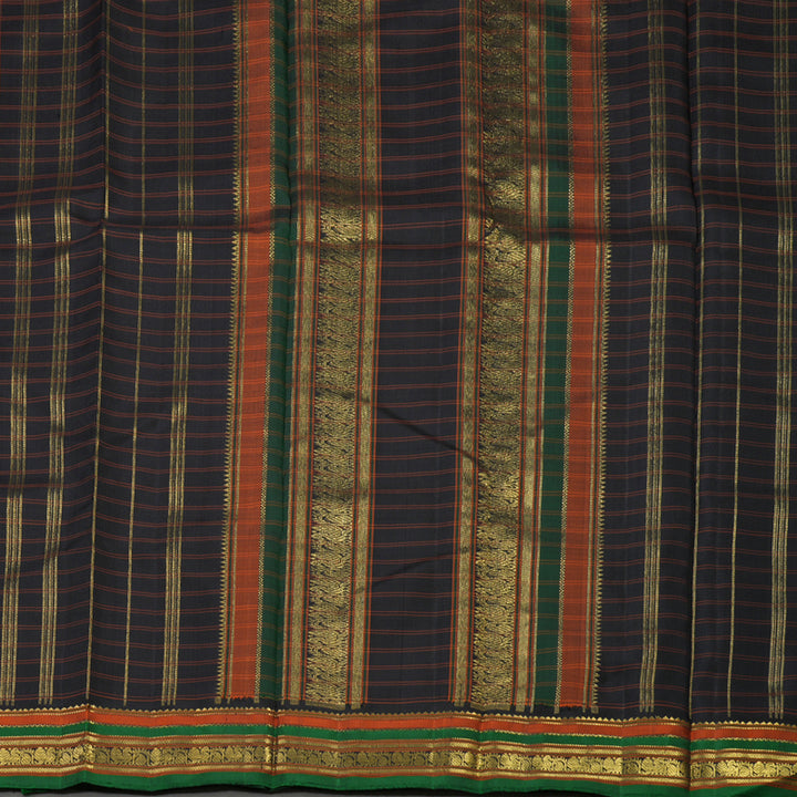 Hayagrivas Handloom Deep Nagapazham Kanjivaram Silk Saree BE636-SBS