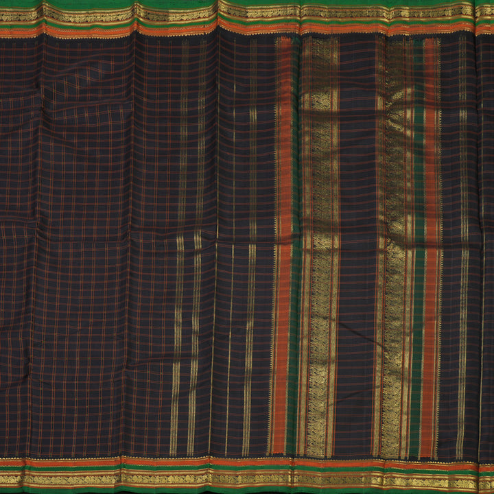 Hayagrivas Handloom Deep Nagapazham Kanjivaram Silk Saree BE636-SBS