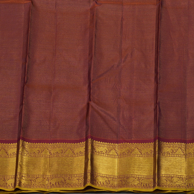 Hayagrivas Handloom Maroon Kanjivaram Silk Saree BE639-SBS